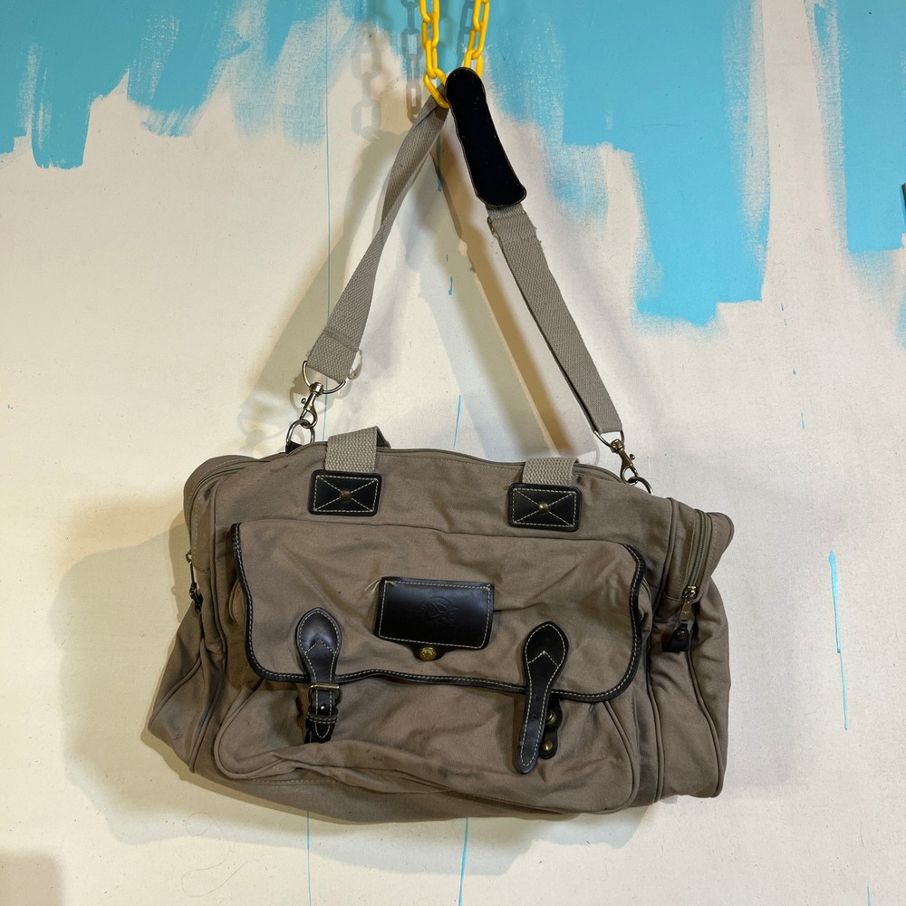 Ford‎ Messenger Bag Canvas Leather Trim Approx 2005 Promotional Item USA Made